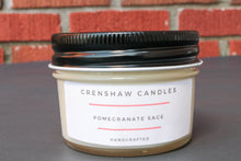 Load image into Gallery viewer, Pomegranate Sage Soy Candle.