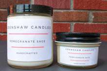 Load image into Gallery viewer, Pomegranate Sage Soy Candle.