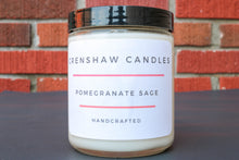 Load image into Gallery viewer, Pomegranate Sage Soy Candle.