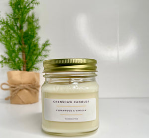 Cedarwood and Vanilla Soy Candle