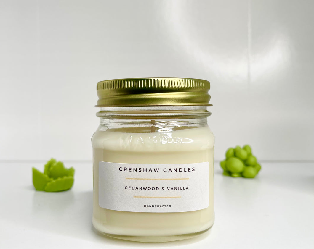 Cedarwood and Vanilla Soy Candle