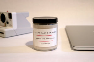 Mango Tangerine Handcrafted Soy Candle.