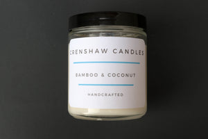 Bamboo & Coconut Soy Candle 8oz jar