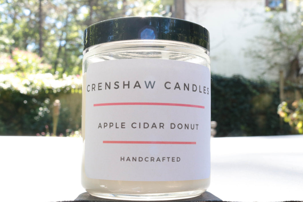 Apple Cidar Donut Candle 8oz Jar 