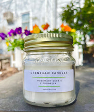 Load image into Gallery viewer, Rosemary Sage &amp; Citronella Soy Candle
