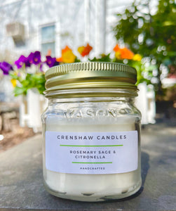 Rosemary Sage & Citronella Soy Candle